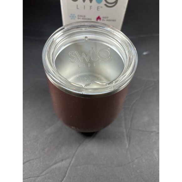 Swig Life Stainless Steel Stemless Wine Cup Shimmer Rose Gold 12oz  NIB Box Wear - Picture 6 of 7